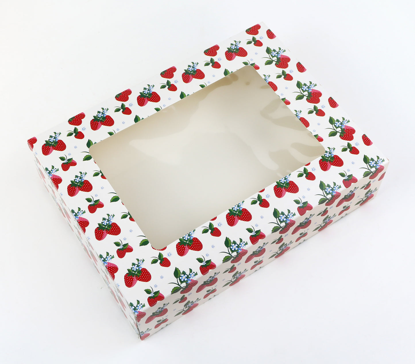 Strawberries Cookie Box With Window