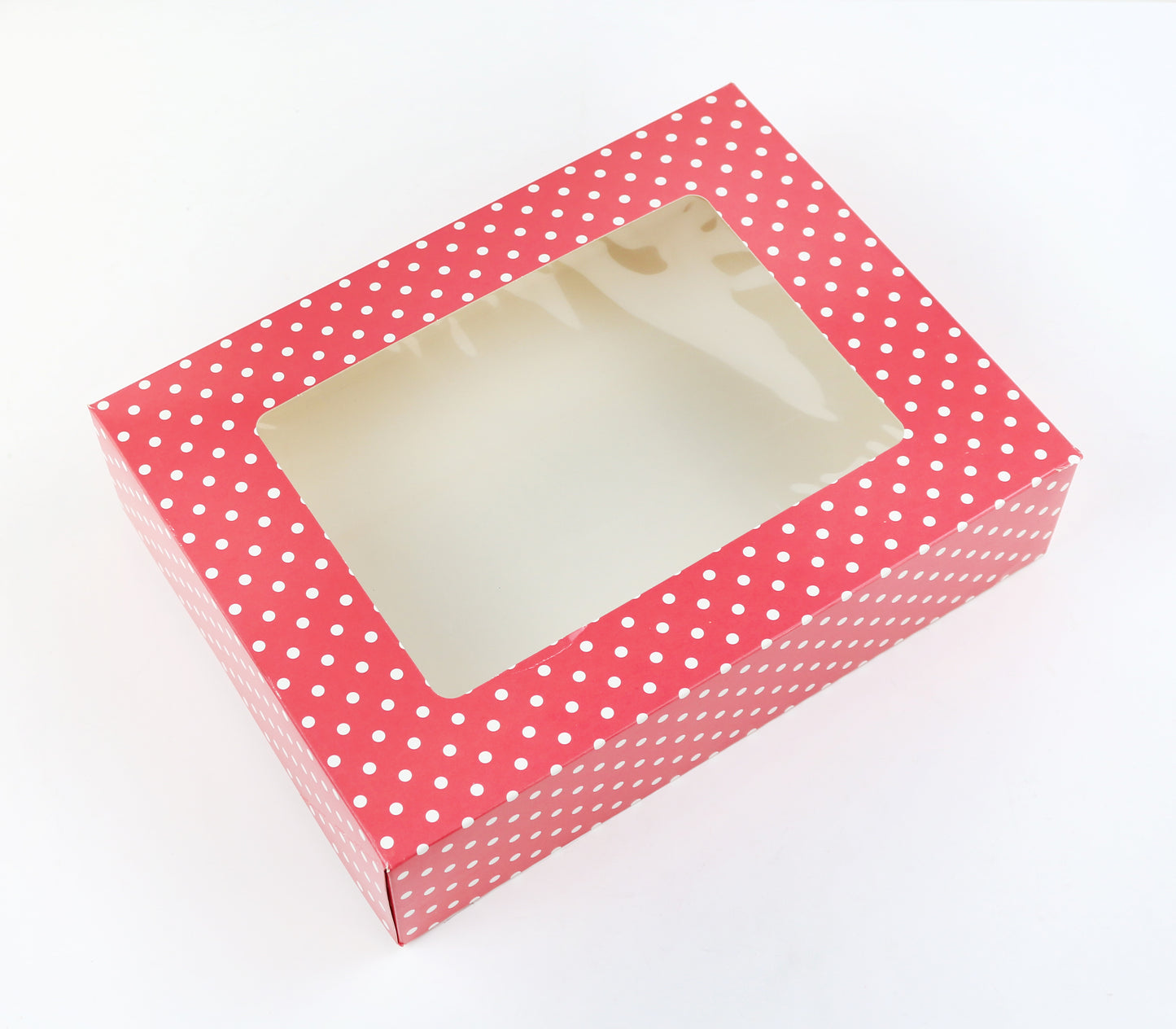 Red Dot Cookie Box With Window