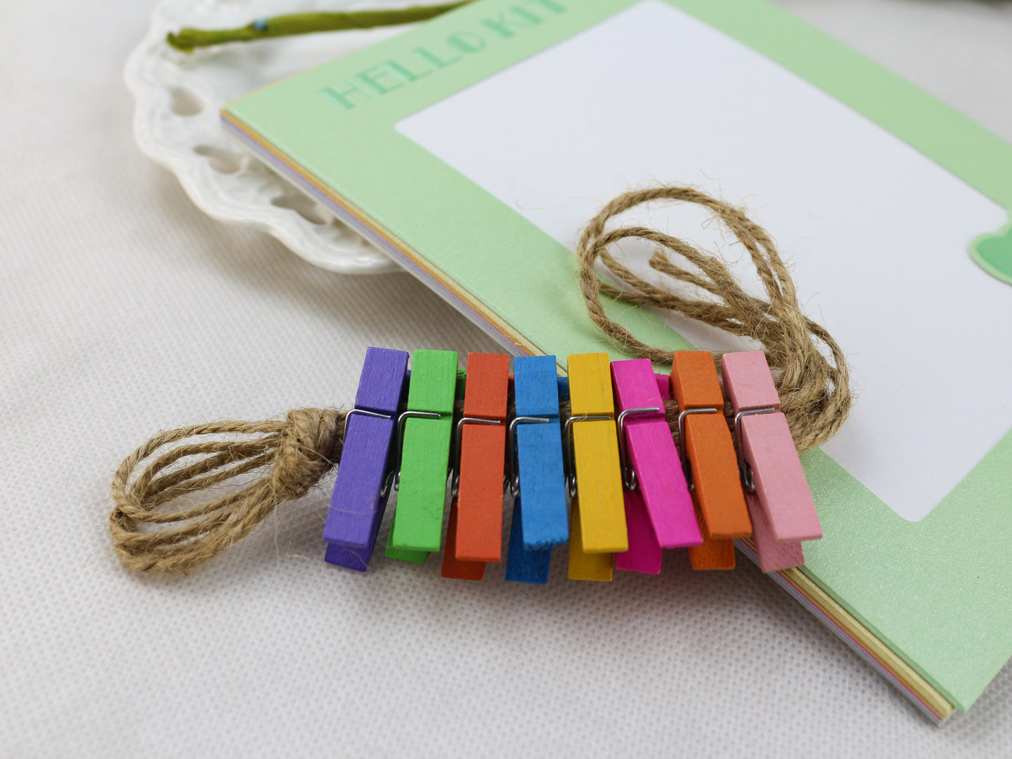 Hemp Rope Clip & Paper Photo Frame