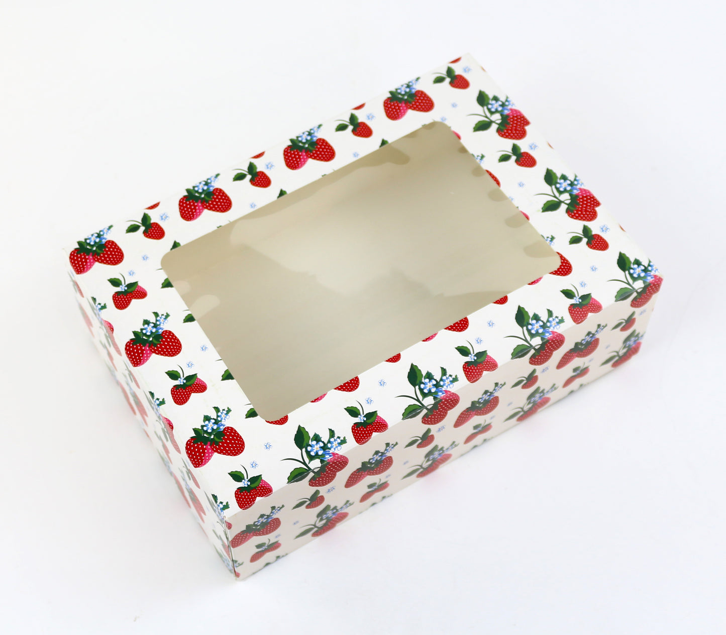 Strawberries Cookie Box With Window