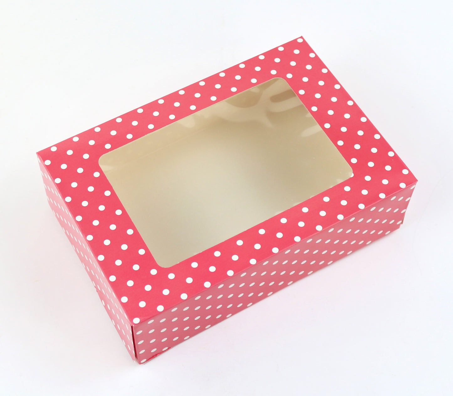 Red Dot Cookie Box With Window