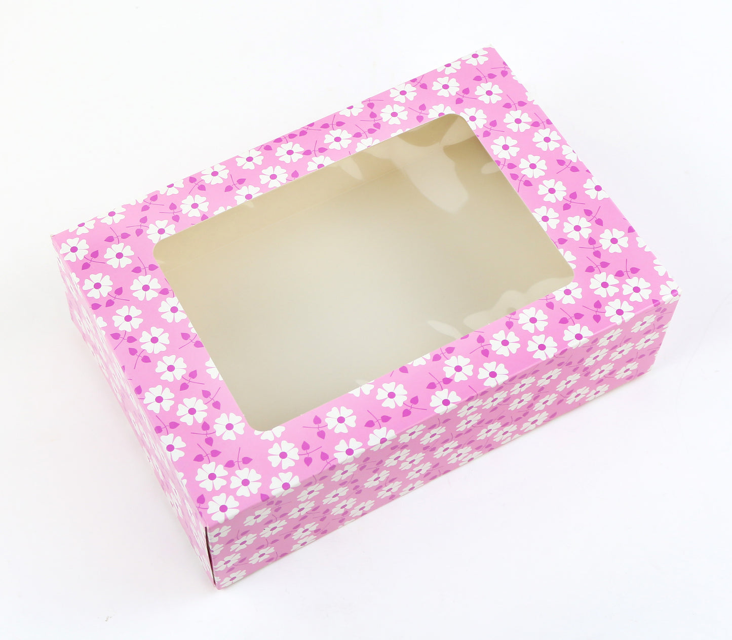 Floral Cookie Box With Window
