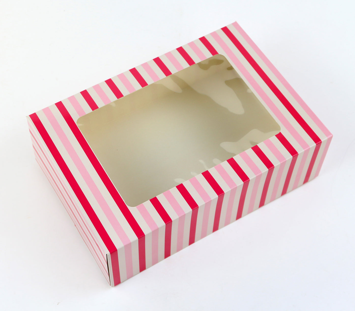 Stripe Cookie Box With Window