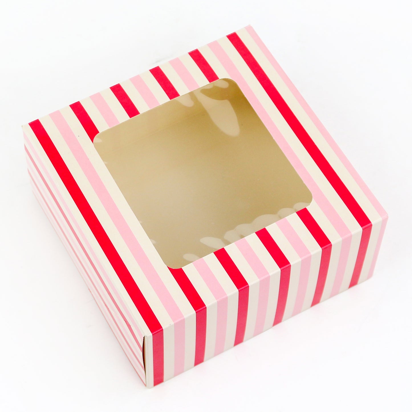 Stripe Cookie Box With Window