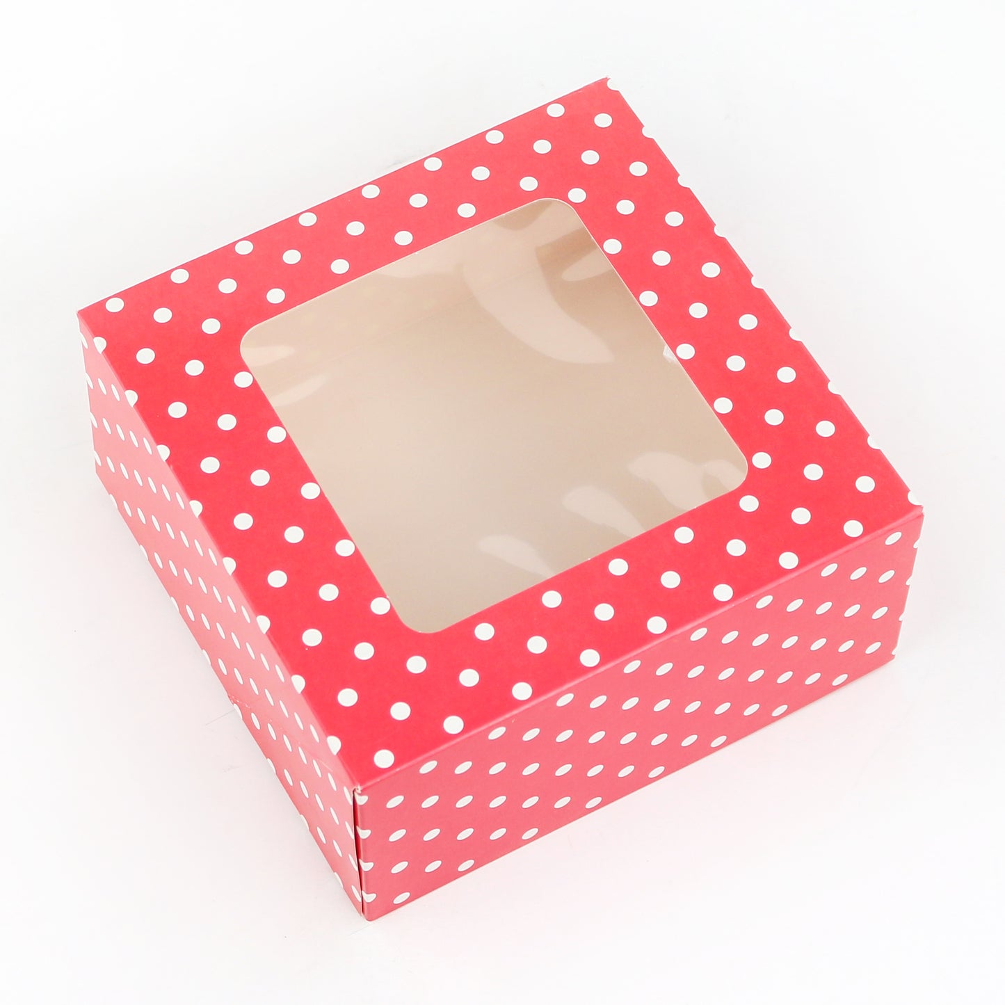 Red Dot Cookie Box With Window