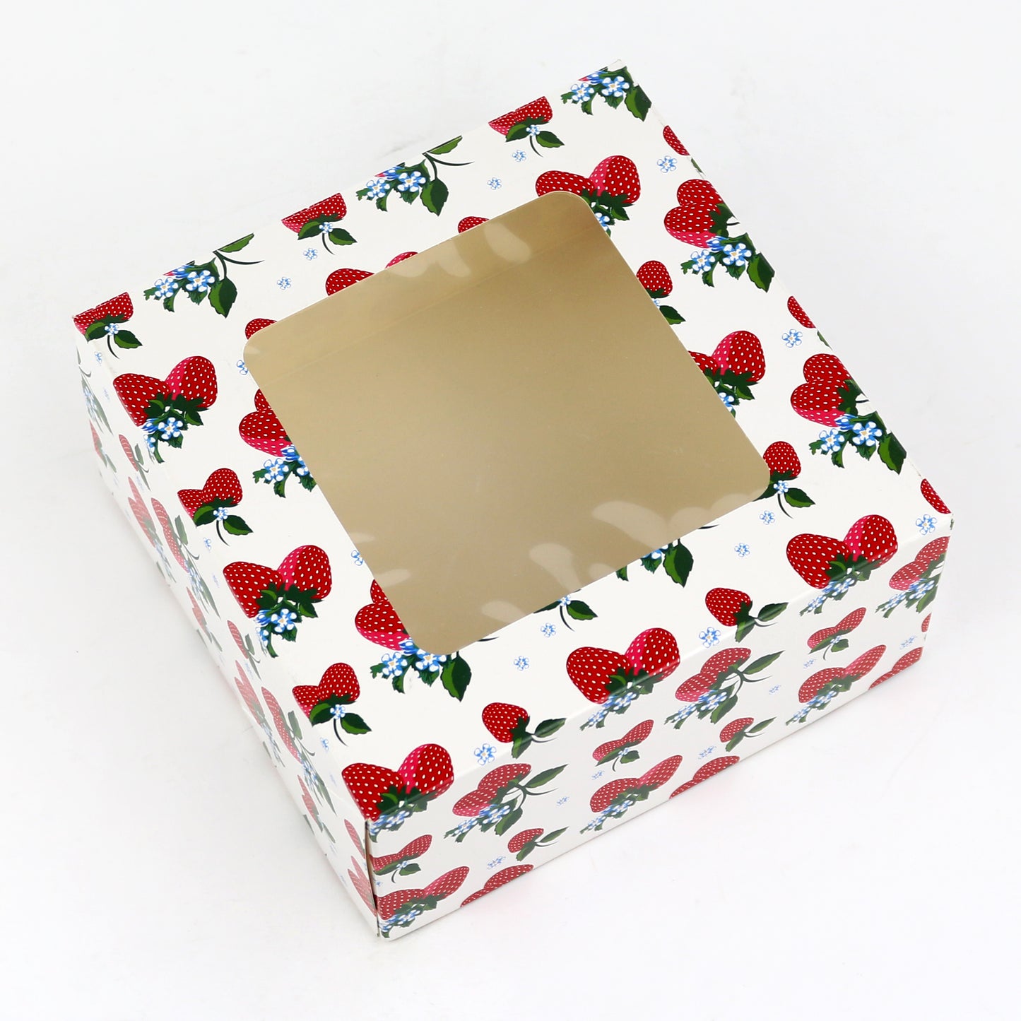 Strawberries Cookie Box With Window