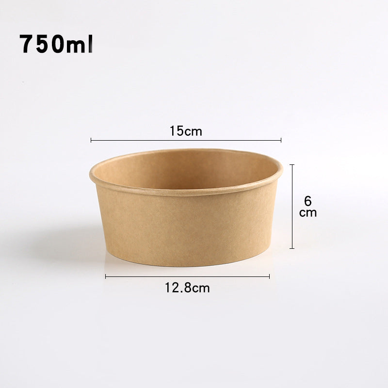 Heavy Duty White & Brown Paper Soup Container 500ml / 750ml / 1000ml / 1300ml