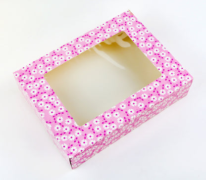 Floral Cookie Box With Window