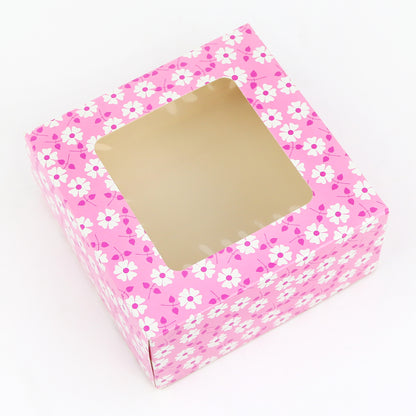 Floral Cookie Box With Window